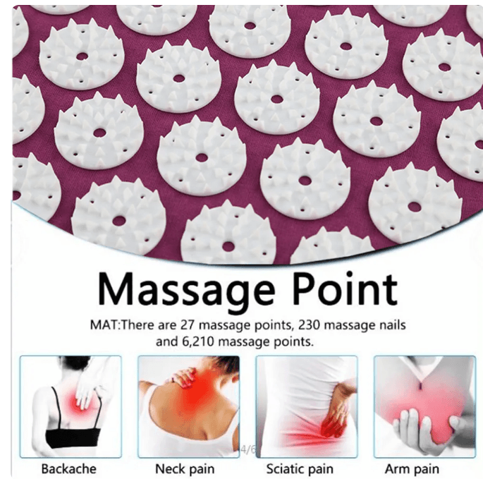 Bed of Nails Acupressure Pain Relief & Relaxation Pillow 